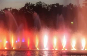 Musical fountains, water features, interactive design