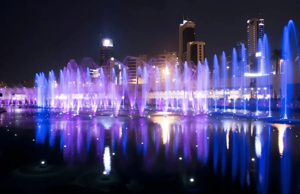 musical fountain height