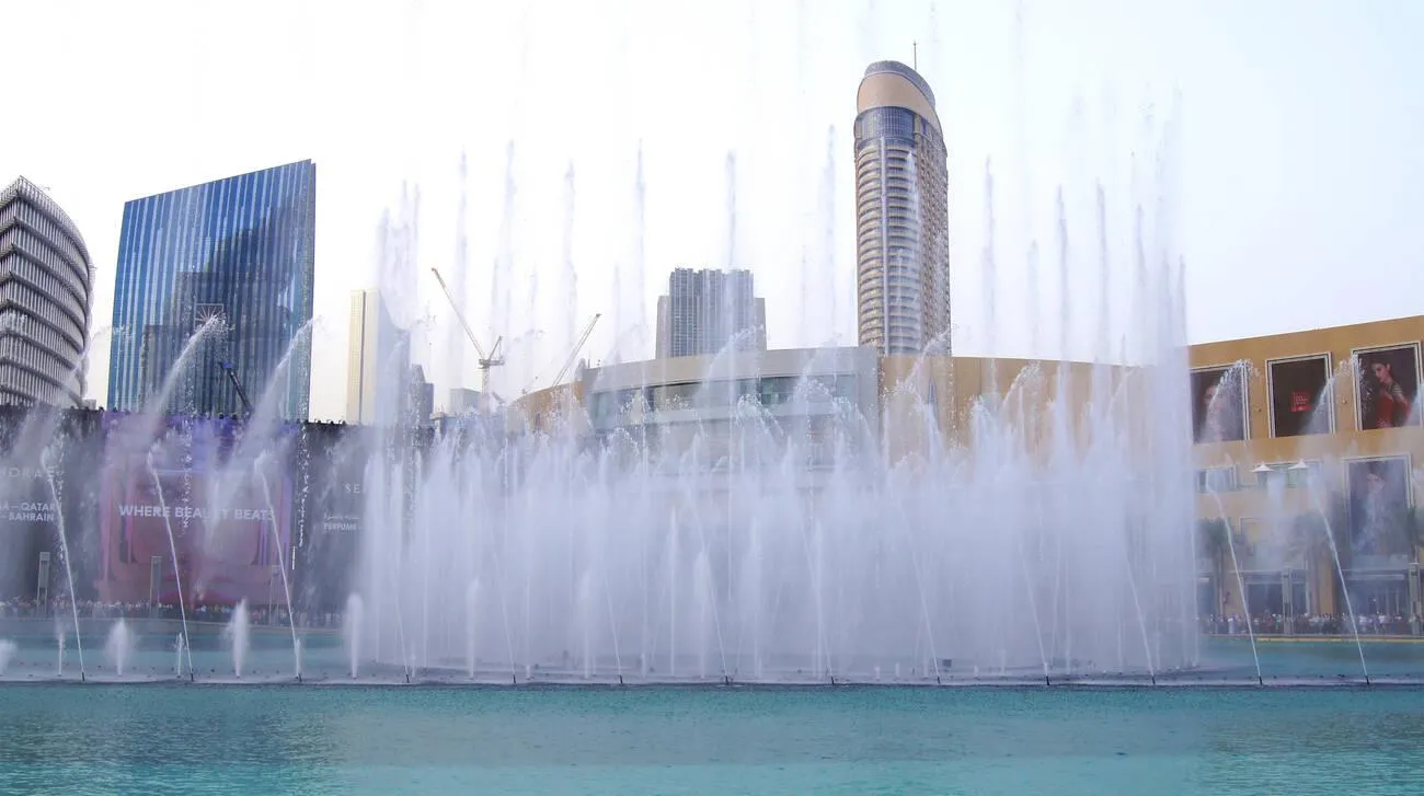 Iconic Millennium Park Fountains with Artistic Water Displays