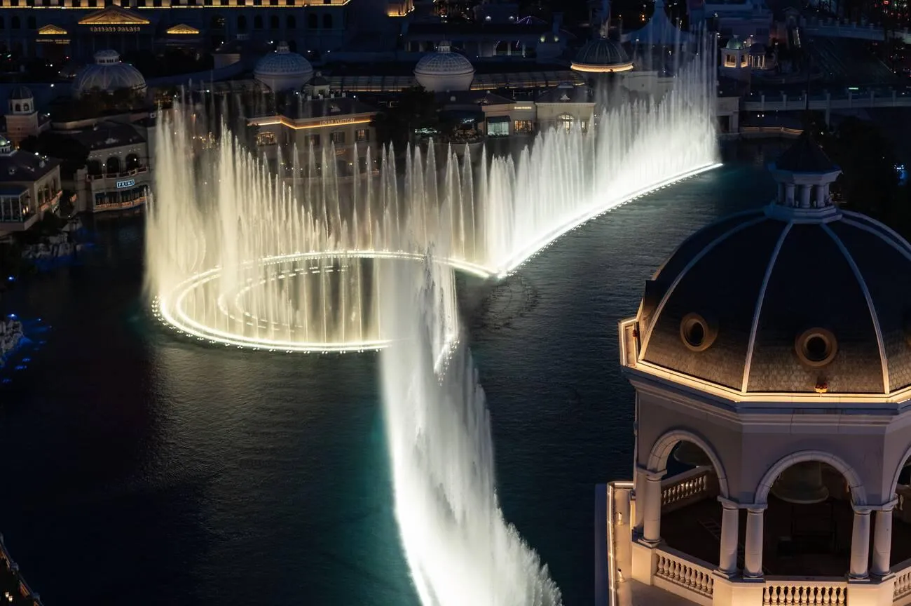 Dubai Creek Harbour Fountains with Water, Music, and Lights