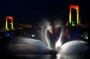 odaiba fountain tokyo