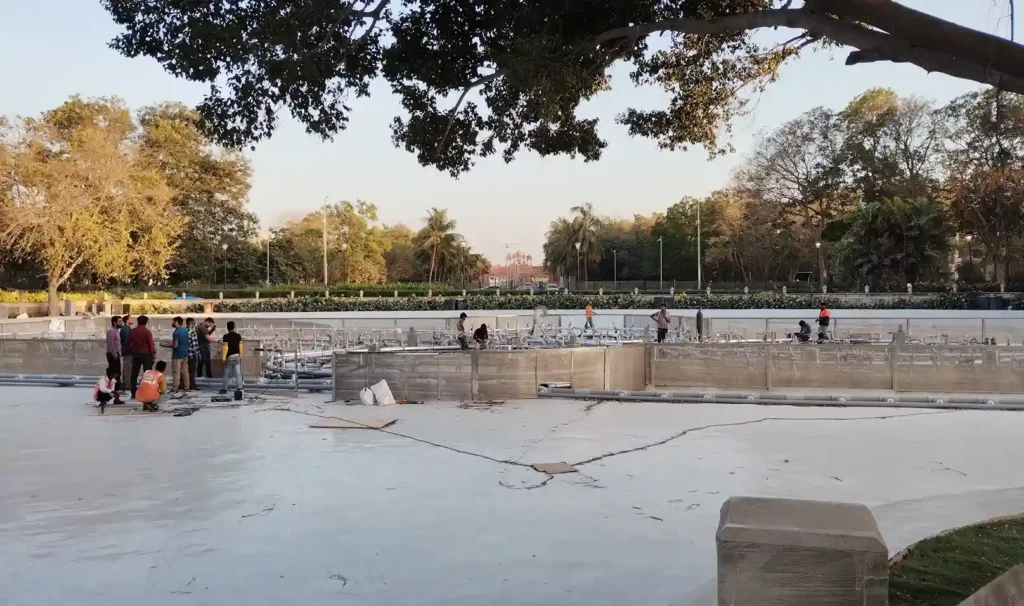 Musical Fountain Show installation, Relience, Jamnagar, Gujarat