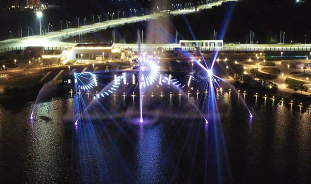 Fountain, Light & Sound show, Atal Sarovar, Rajkot, Gujarat