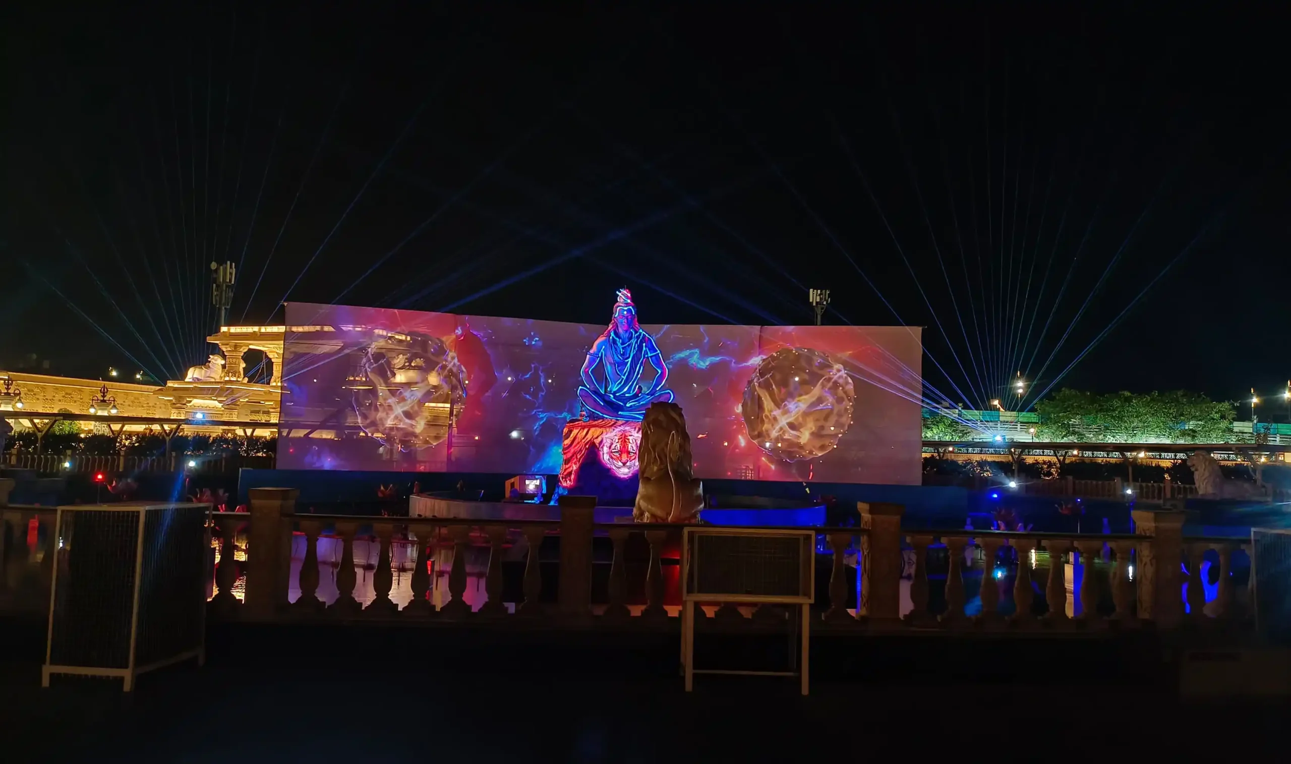 Water Projection and Lotus Fountain, Mahakal Lok, Ujjain, MP
