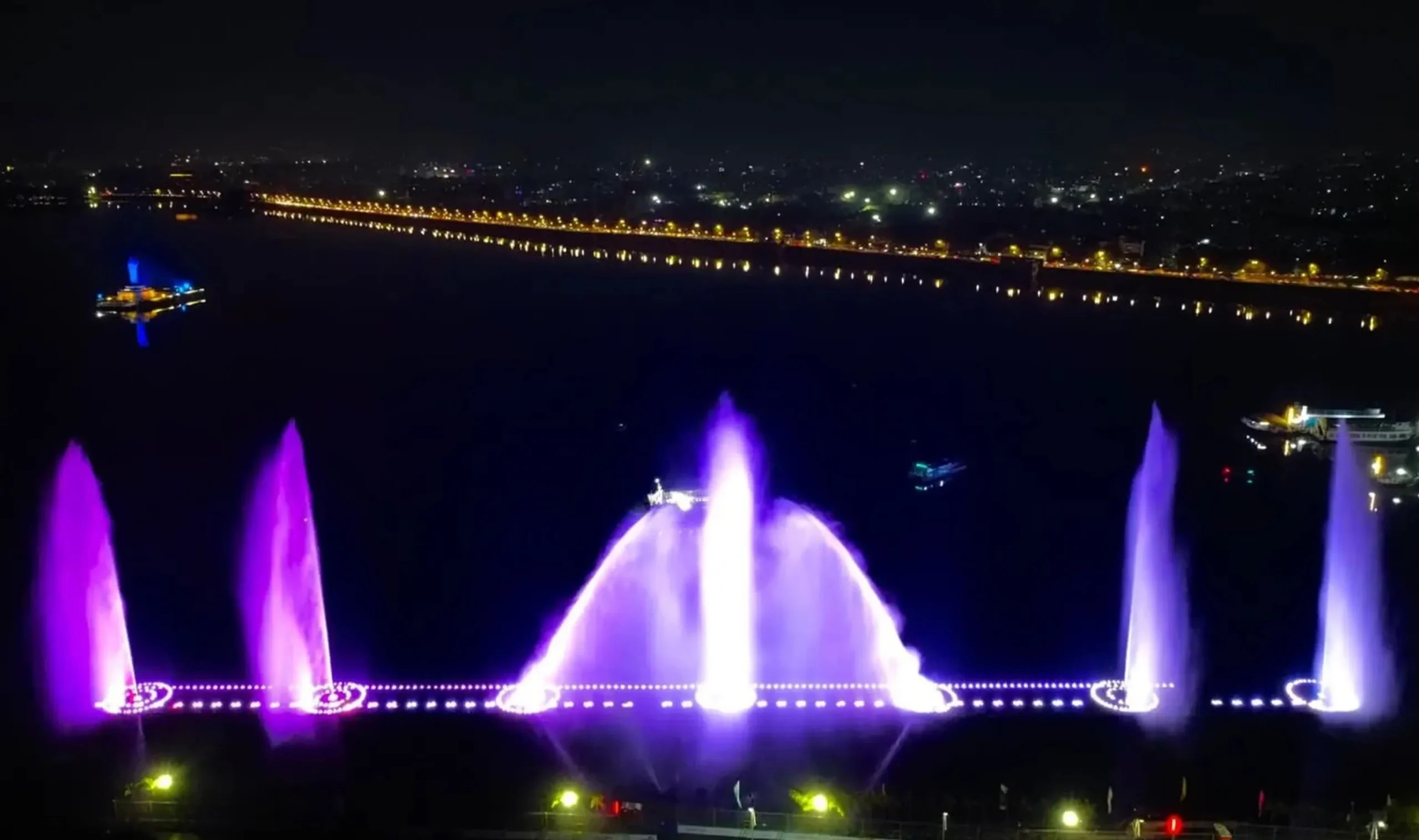 180 meter hyderabad musical fountain