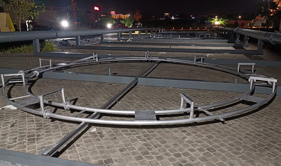 Aqua screen Projection Show installation, Mahakal Lok, Ujjain, MP