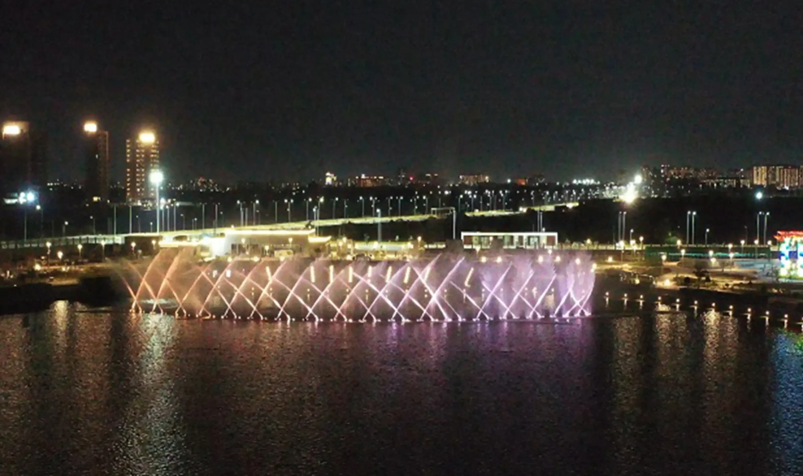 Fountain, Light & Sound show, Atal Sarovar, Rajkot, Gujarat