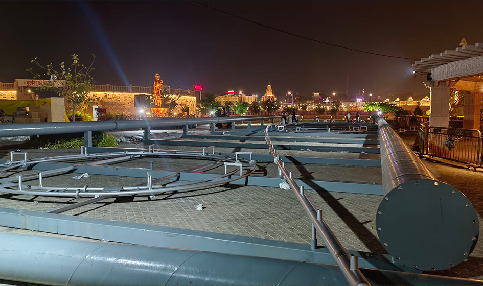 Aqua screen Projection Show installation, Mahakal Lok, Ujjain, MP