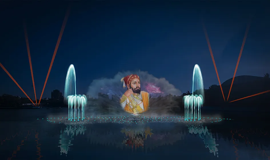 Water Projection and Fountain show, Masoonda lake, Thane, Maharashtra