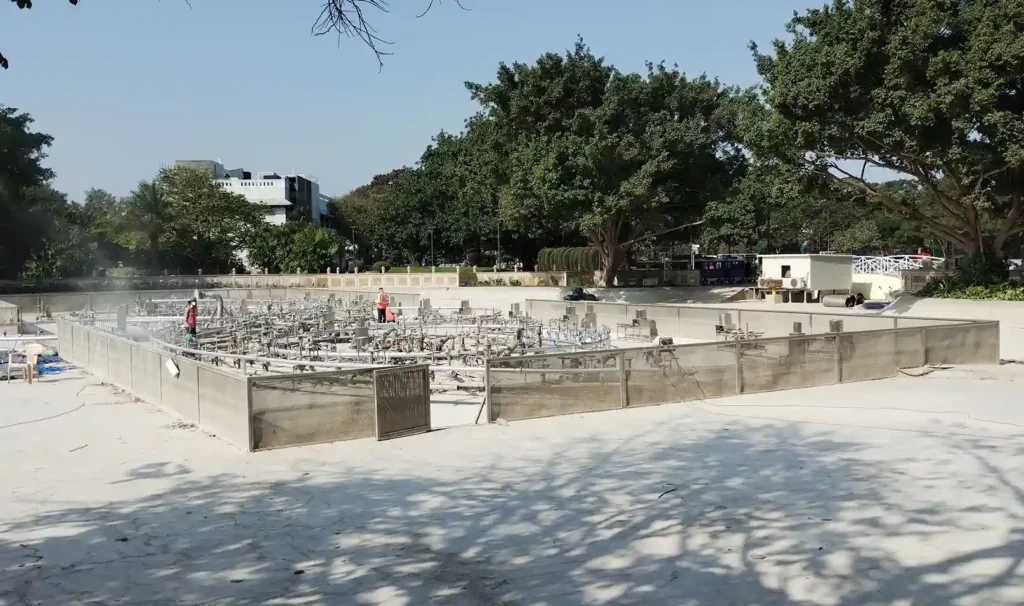 Musical Fountain Show installation, Relience, Jamnagar, Gujarat