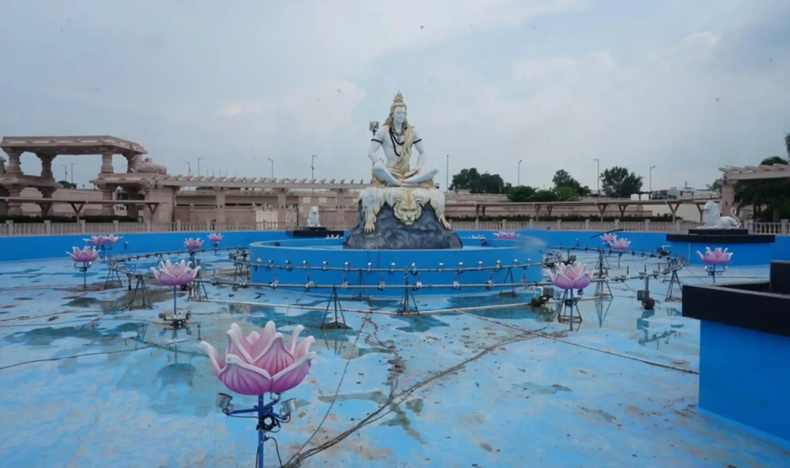 Water Projection and Lotus Fountain, Mahakal Lok, Ujjain, MP