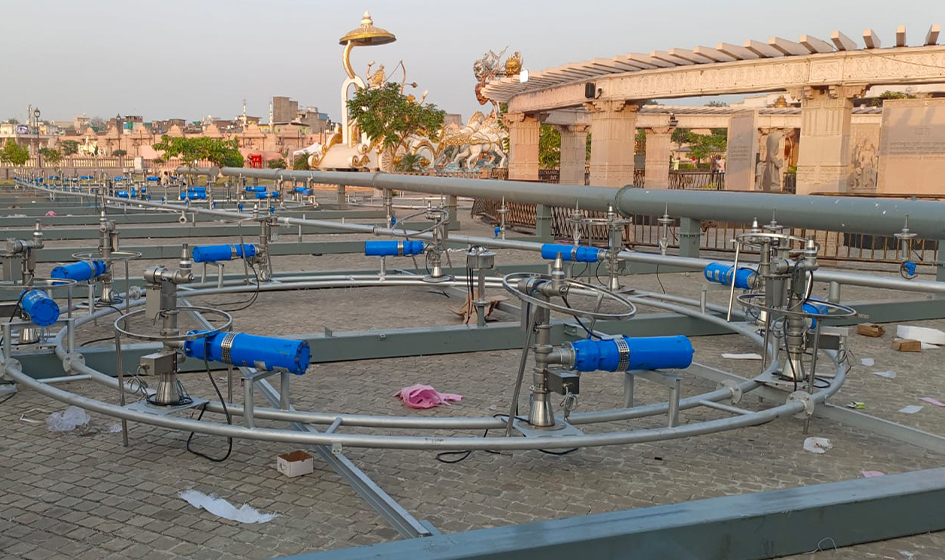 Aqua screen Projection Show installation, Mahakal Lok, Ujjain, MP