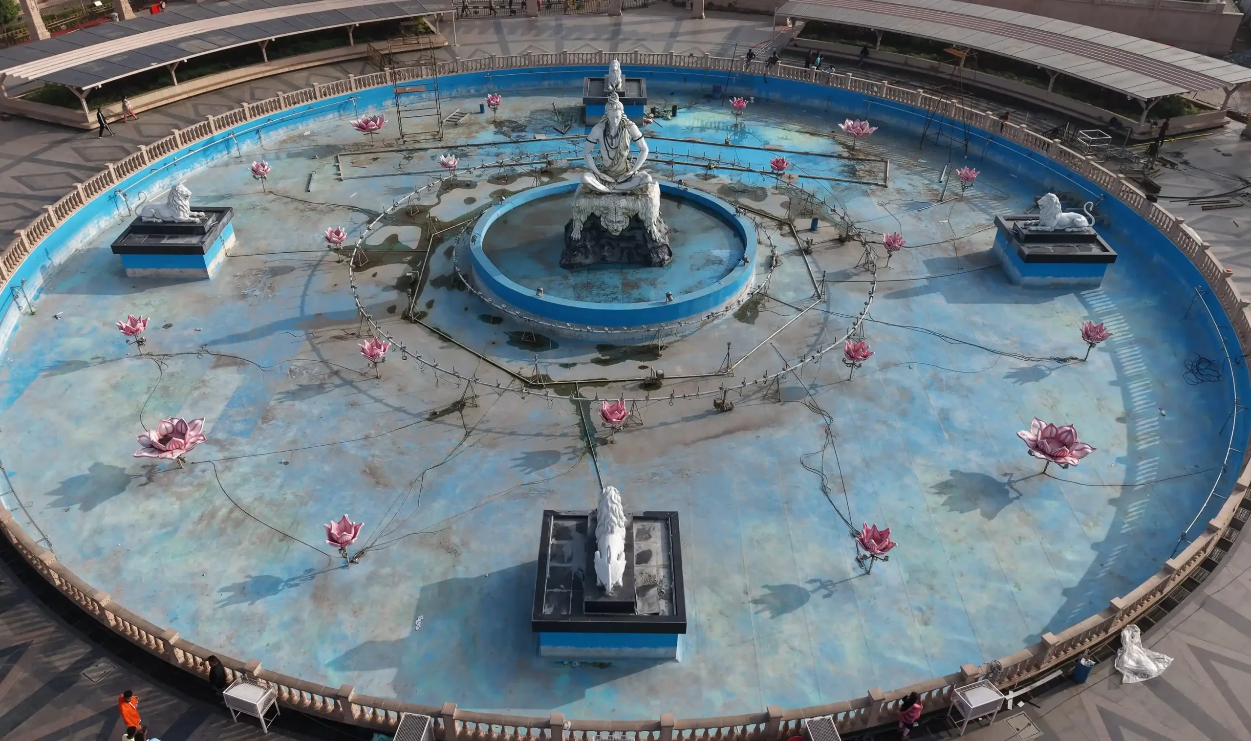 Water Projection and Lotus Fountain, Mahakal Lok, Ujjain, MP