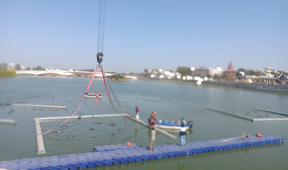 Aqua screen Projection Show installation, Mahakal Lok, Ujjain, MP