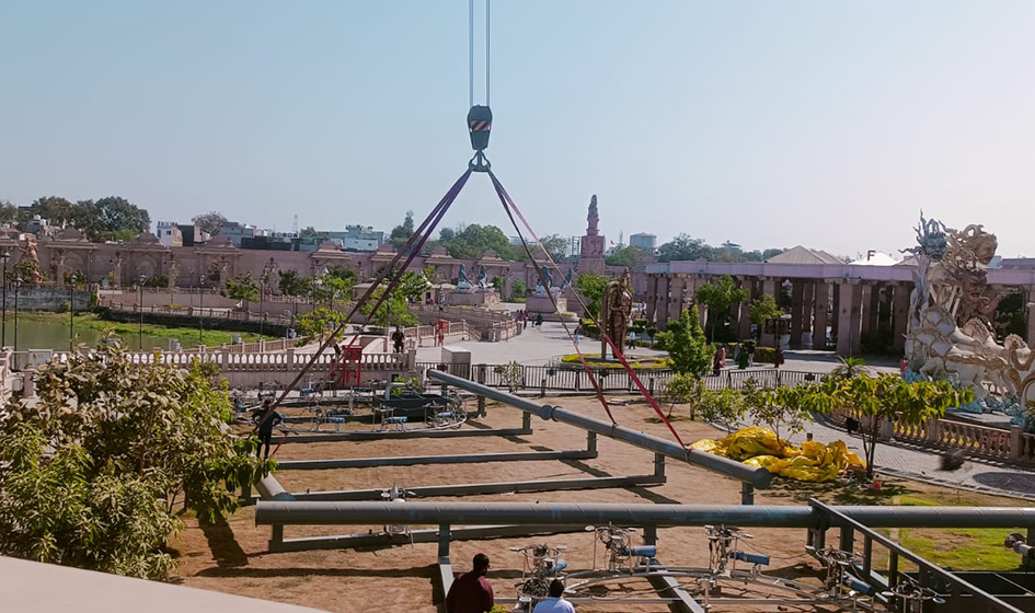 Aqua screen Projection Show installation, Mahakal Lok, Ujjain, MP