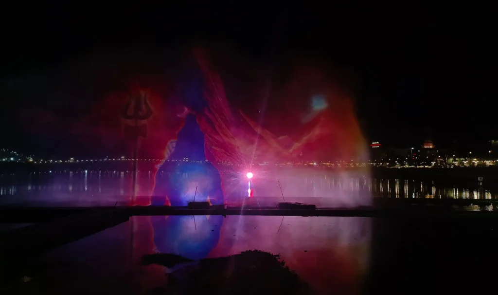 Aqua screen Projection Show, Rudrasagar, Mahakal Lok, Ujjain, MP