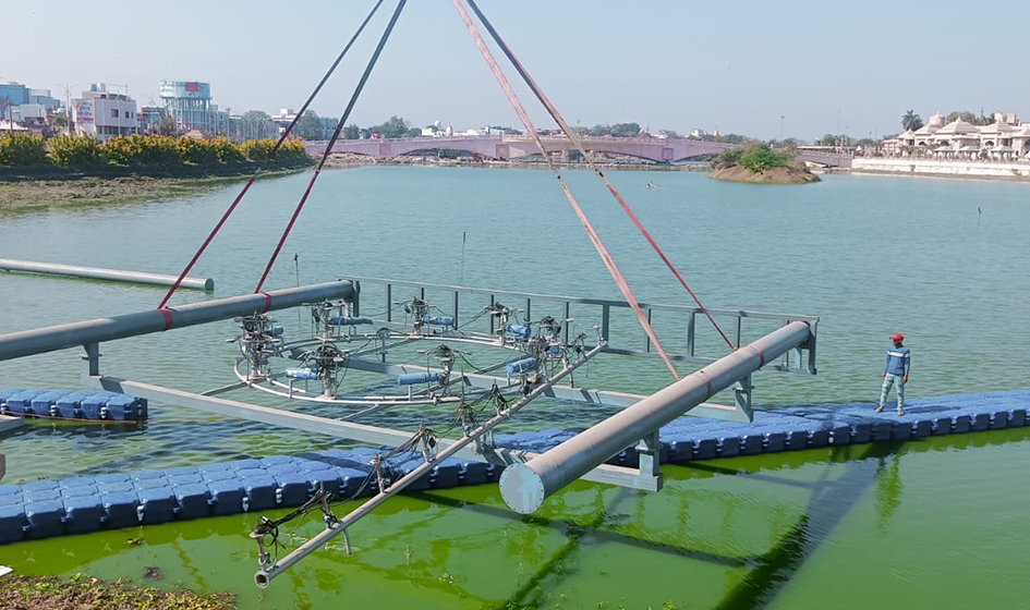 Aqua screen Projection Show installation, Mahakal Lok, Ujjain, MP