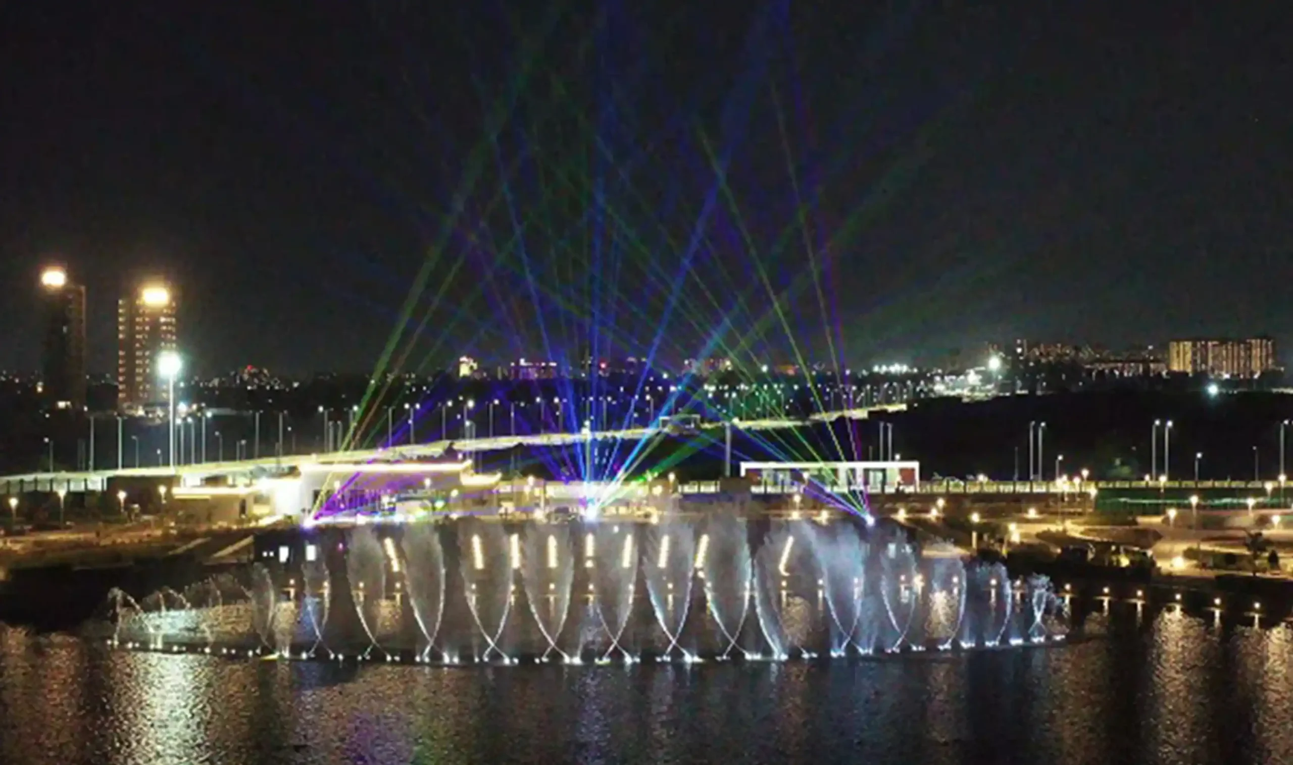 Fountain, Light & Sound show, Atal Sarovar, Rajkot, Gujarat